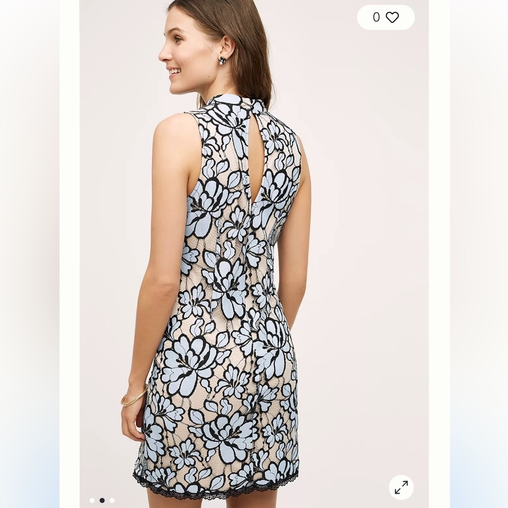 PLENTY BY TRACE REESE X ANTHROPOLOGIE LIN LACE DRESS 6 - Picture 3 of 8